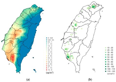 taiwan air quality by area and month
